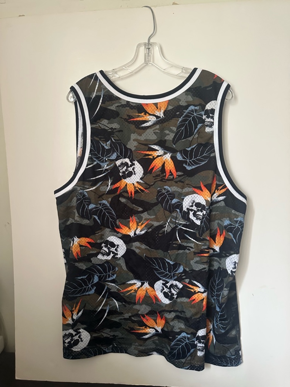 No Boundaries  Tropical ,Skull, Camo Men's Mesh Sleeveless Tank Top~2XL - Picture 2 of 4